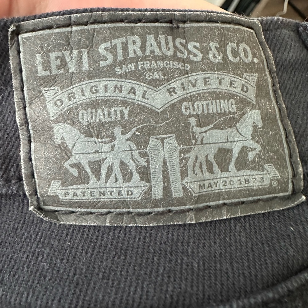 Levi's Black Skinny Jeans Stretchy Denim - Picture 7 of 8